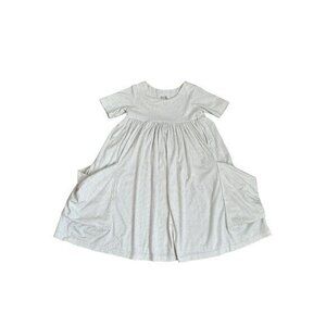 Remie Girl White Polka Dot Dress